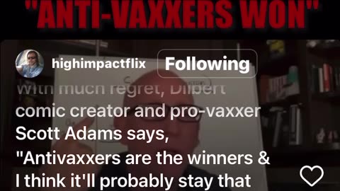 Anti vaxxers WON