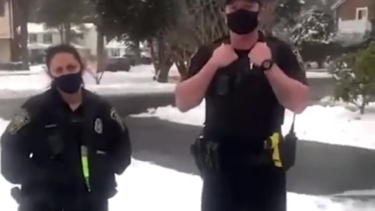 American is ticketed for shoveling snow off his properties pathway 'Breach of peace'..