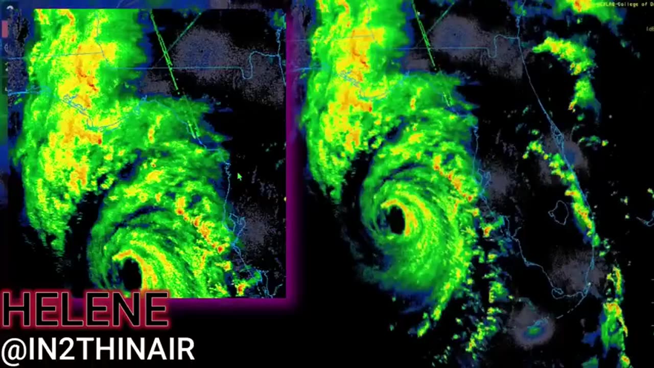 MAJOR HURRICANE 𒅒 HELENE MANIPULATION CAUGHT ON RADAR❗ CAT 5 LANDFALL❗