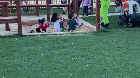 Man in Alien Costume Accidently Scares Children