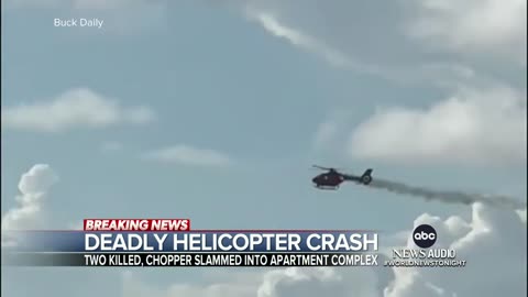 New video shows chopper crash into Florida apartment