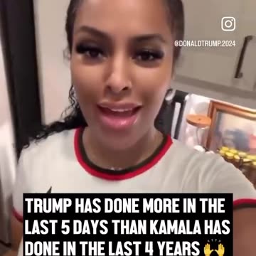 Voter expressing her confidence in Trump after seeing results