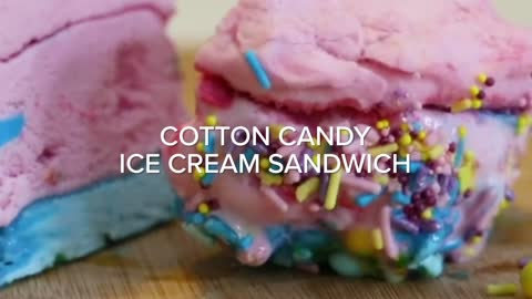 COTTON CANDY ICE CREAM SANDWICH