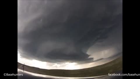 5/18/14 Wright to Newcastle, WY Supercell Time-Lapse | Basehunters Chasing