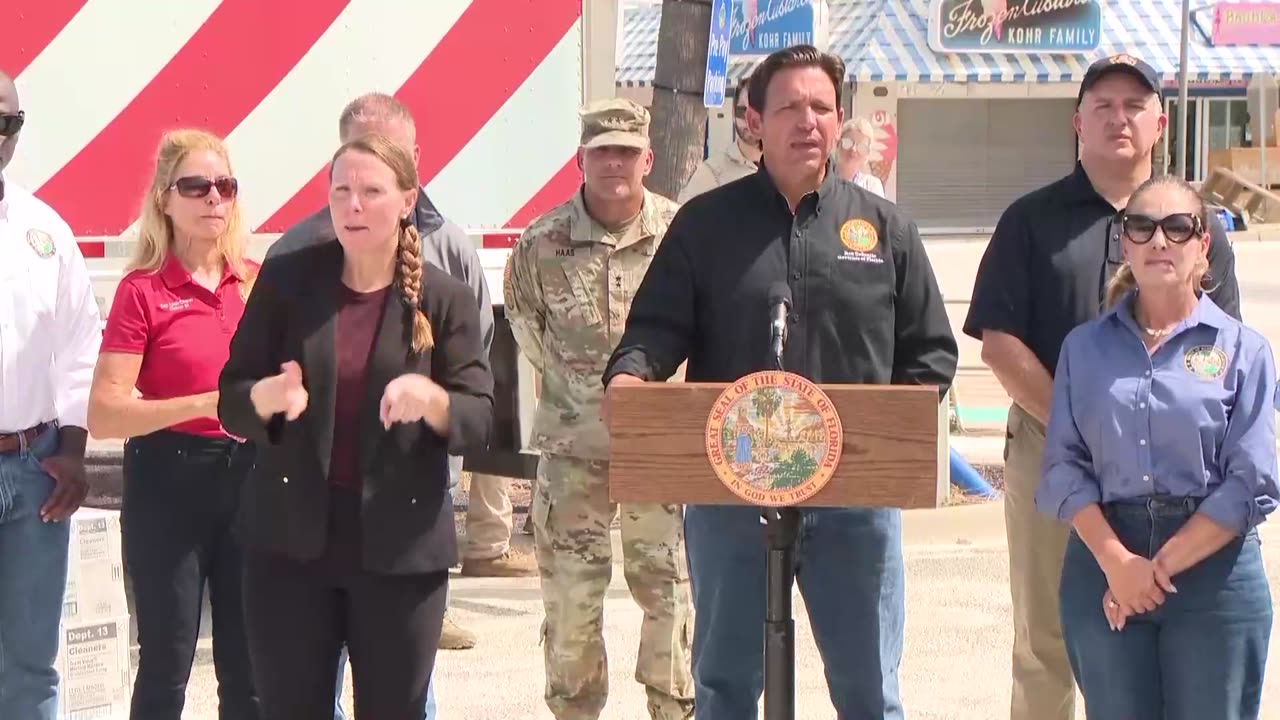 Governor DeSantis Revisits Pinellas County Following Hurricane Helene