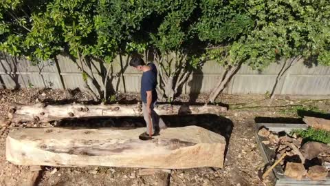 DUGOUT CANOE BUILD - Timelapse, by Outbackmike