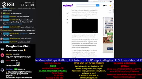 2022-12-18 14:00 EST - Your Voice, Your Call: with Chris Moore