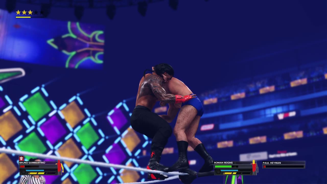 WWE 2K23: Bruno Sammartino VS Roman Reigns - Highlights