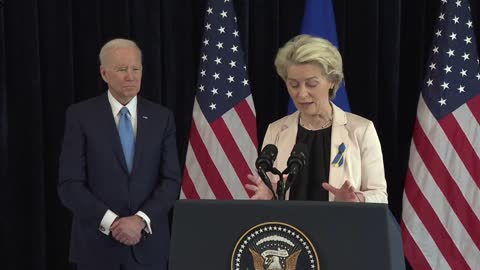 President Ursula von der Leyen and President of the United States Joe Biden