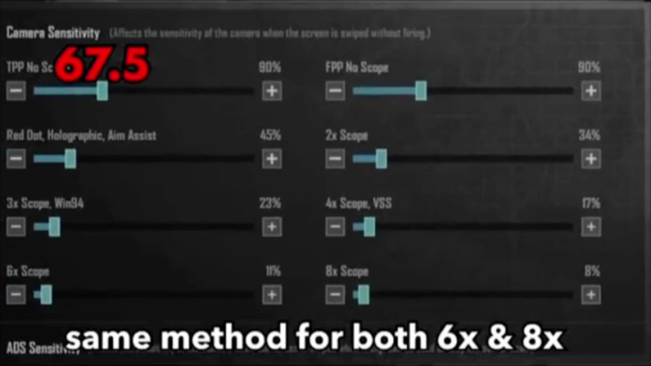 PUBG sensitivity