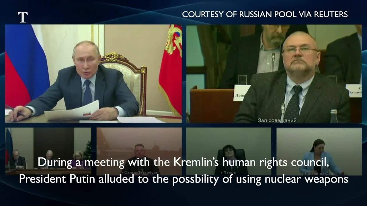 Putin: "Threat of nuclear war is rising"