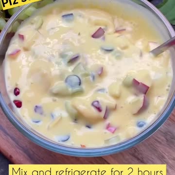 Fruit custard recipe