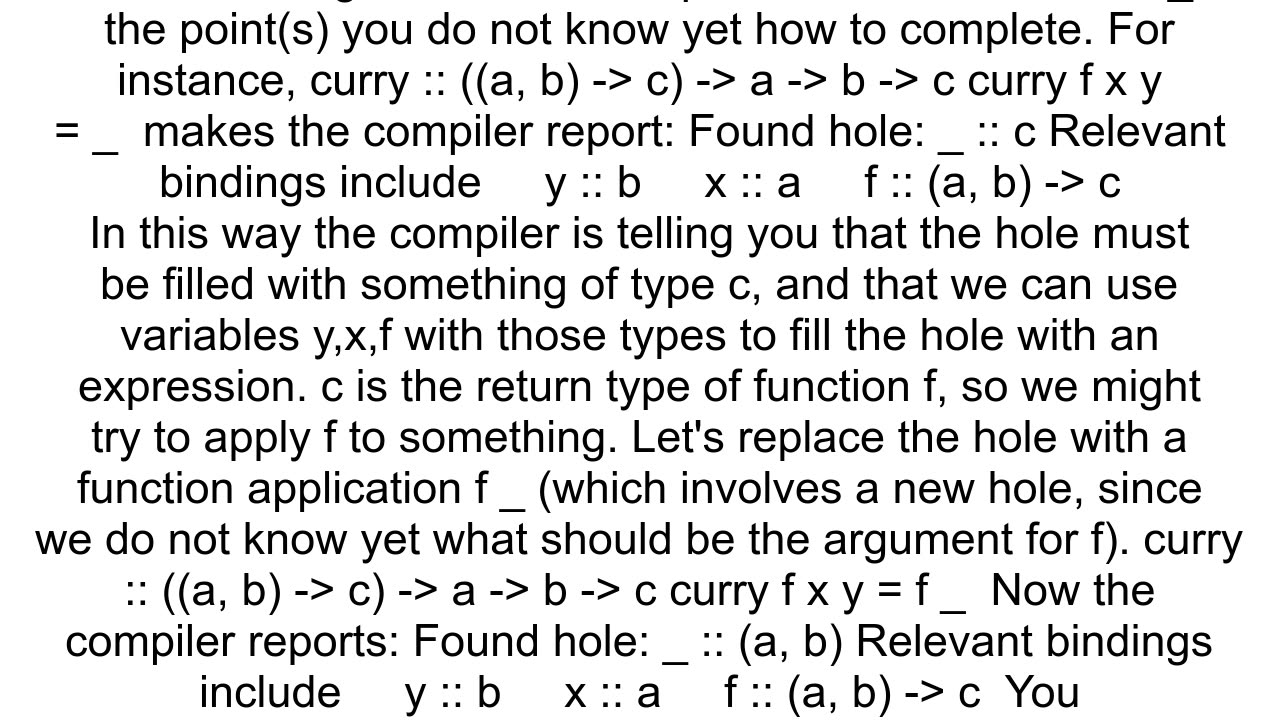 Appropriate defining equations for Haskell functions