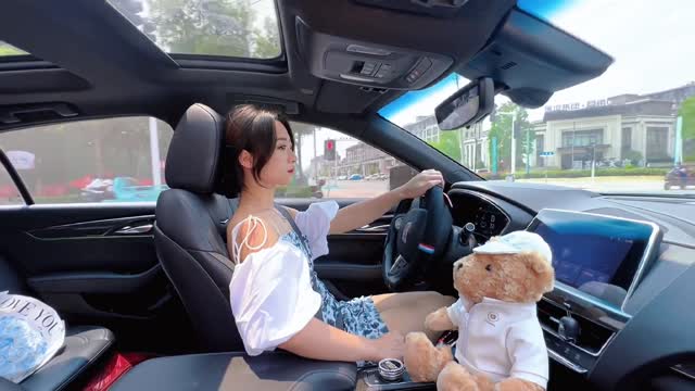 Beautiful woman driving 1