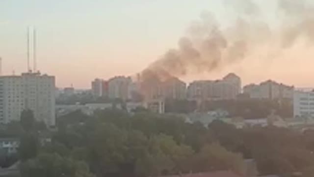 Iranian Drone Destroys Ukraine Military Building