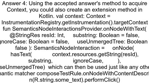 How can I get string resource in Jetpack composable test