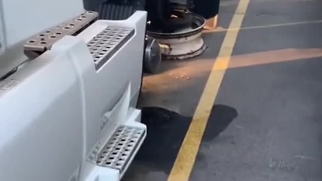 The sadness of the truck driver