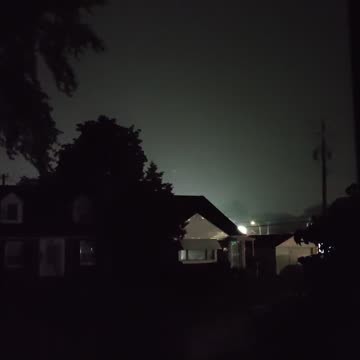 Thunderstorm, Dearborn, Michigan, Aug. 24, 2023, About 1:10 A.M.