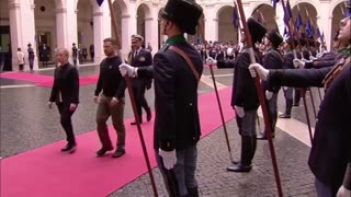 Ukraine's Zelenskiy meets Italian PM Meloni