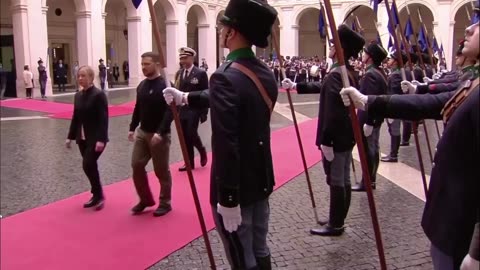 Ukraine's Zelenskiy meets Italian PM Meloni