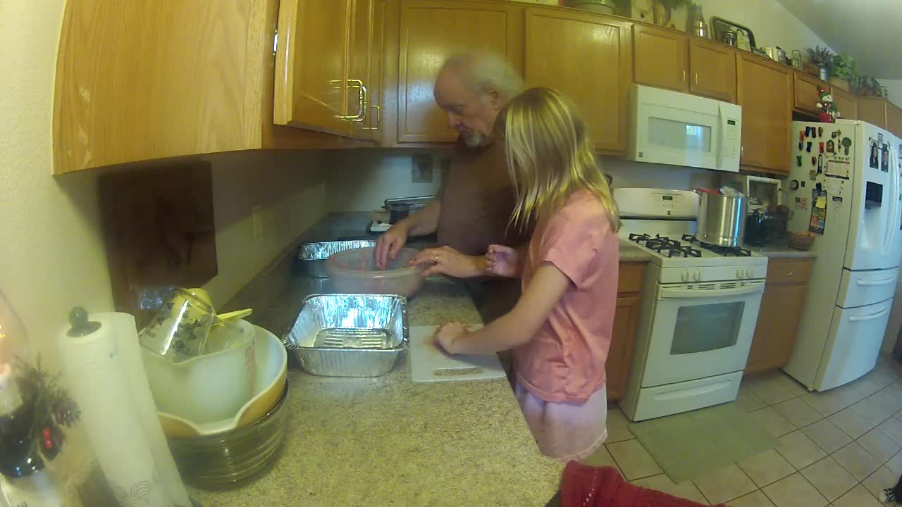 Zoey Making Swedish Meatballs December 2022