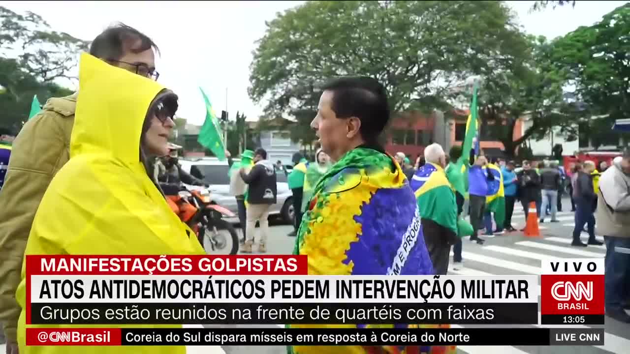 Manifestação golpista: Atos antidemocráticos pedem intervenção militar | LIVE CNN