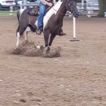 Pole Bending Competition - Jack and Avi - Second Place in Adult Division - 23 June 2023