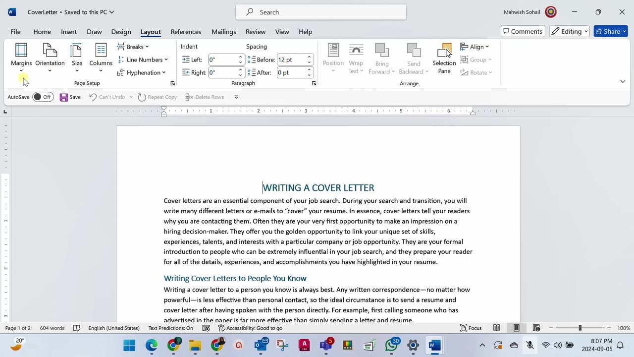 Word level 01- Chapter 04- Assessment 01