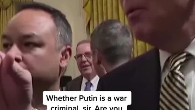 Reporter: Mr. President, after everything we've seen, are you ready to call Putin a war criminal?