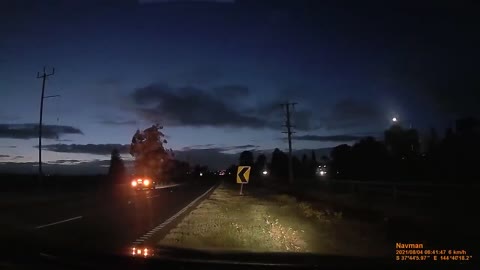 Why you check your blind spot before merging - Rockbank, Victoria