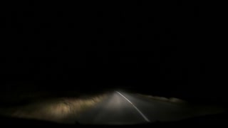 Driving at night speedlapse.