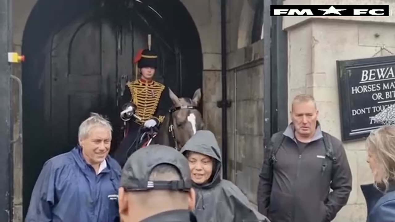 King's Guard bursts into tears after being surprised by parents