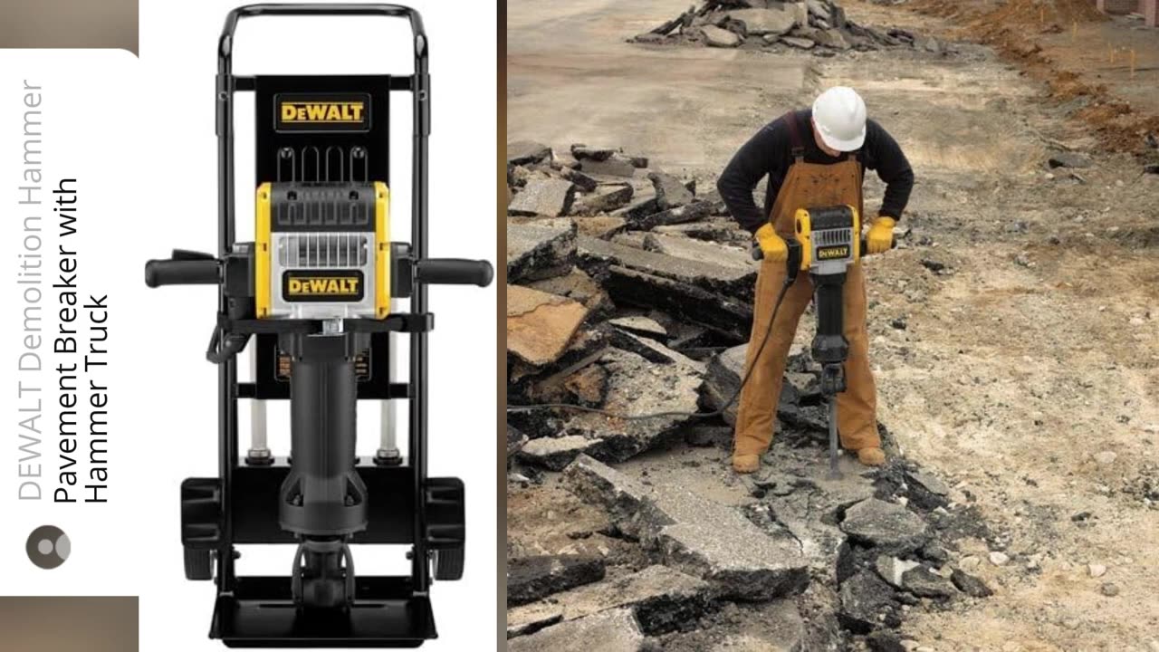 DEWALT Demolition Hammer, Pavement Breaker with Hammer Truck (D25980KB)