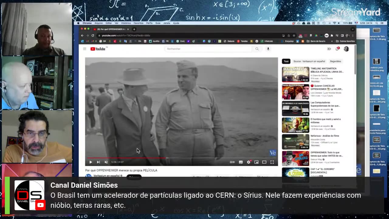 A Chave da Ciência - g8TzTqd6Xfg - LIVE 215 BOMBA ATÔMICA com Canal ESCATOLÓGICO
