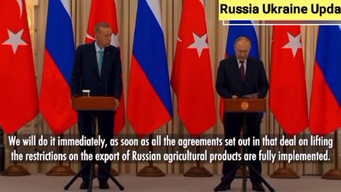 Putin: Russia will return to the Ukrainian grain deal once the West stops hindering exports