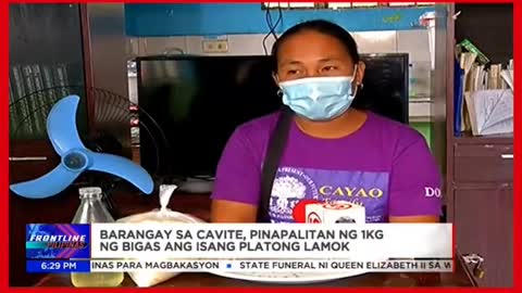 Barangay sa Cavite, pinapalitan ng bigas ang isang platong lamok