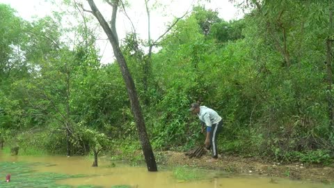 BUSHCRAFT Building 9m Camping Floating Under Raining Season