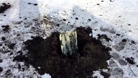 Unexploded Grad rocket in Ukrainian kindergarten