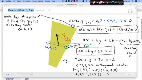 MAT 272 Th Sep 2: Lines, Planes & Surfaces Intro