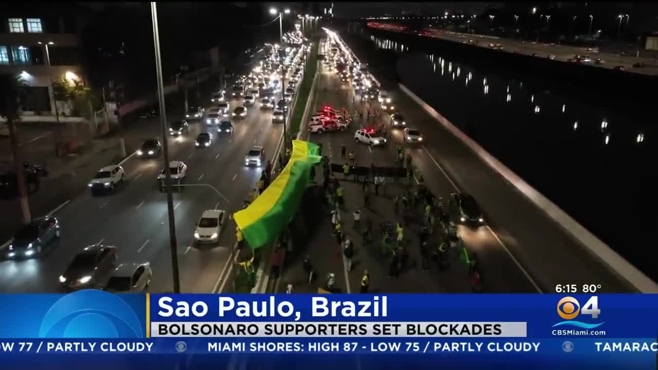 Bolsonaro Supporters Block Roads In Protest Of Brazil Presidential Election Results