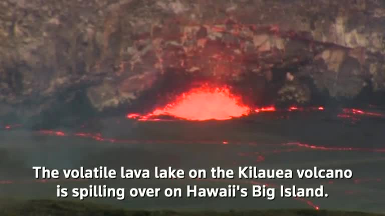 Lava flows from Hawaii's Kilauea volcano