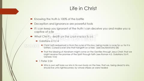 Life in Christ