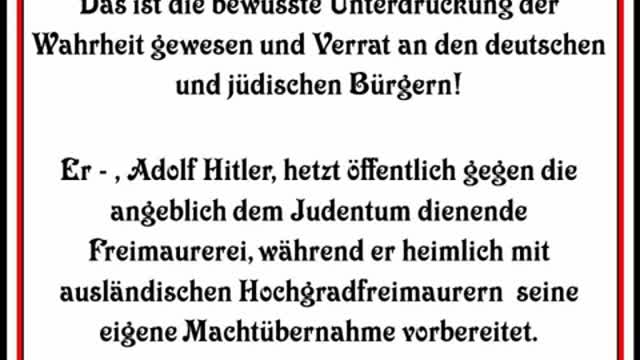 Hitler ein Agent der Freimaurer?