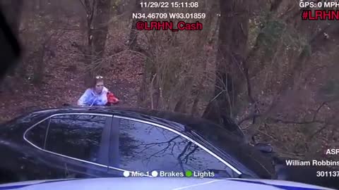 Arkansas State Police performed a PIT maneuver during a pursuit on November 29