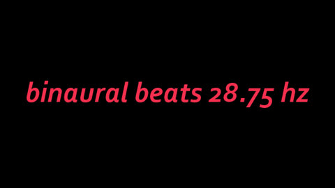 binaural beats 28.75 hz
