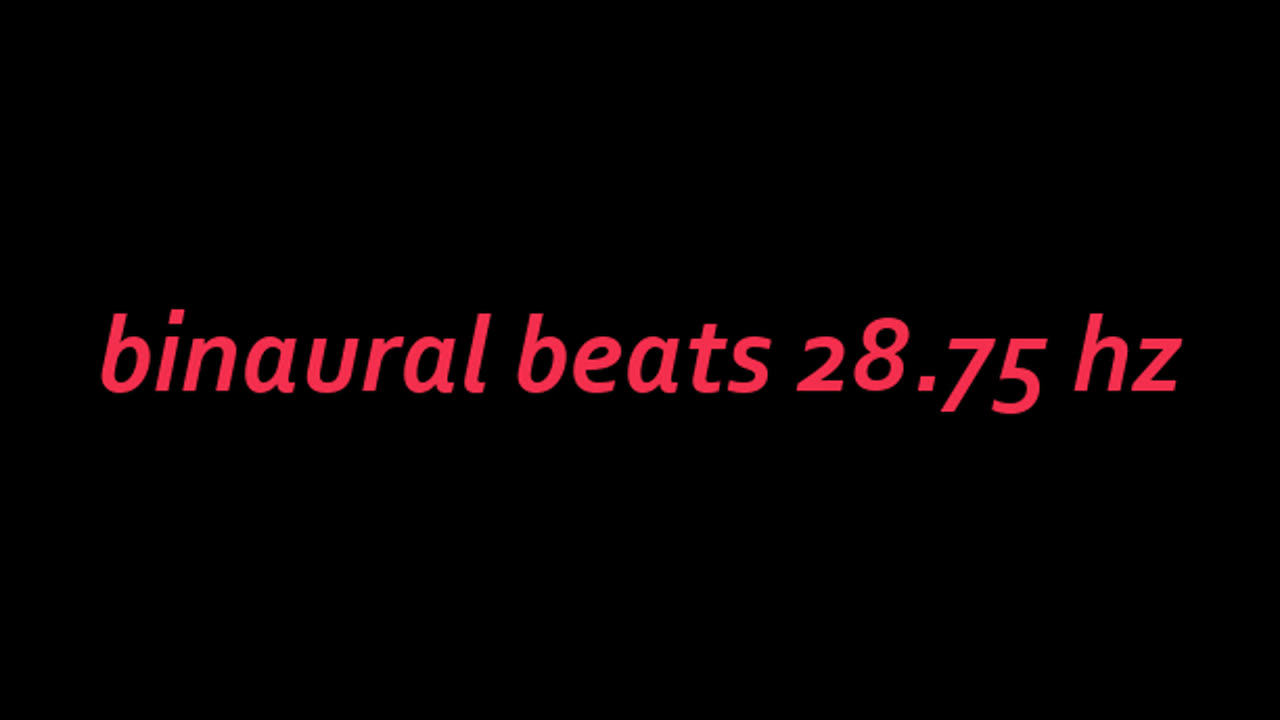 binaural beats 28.75 hz