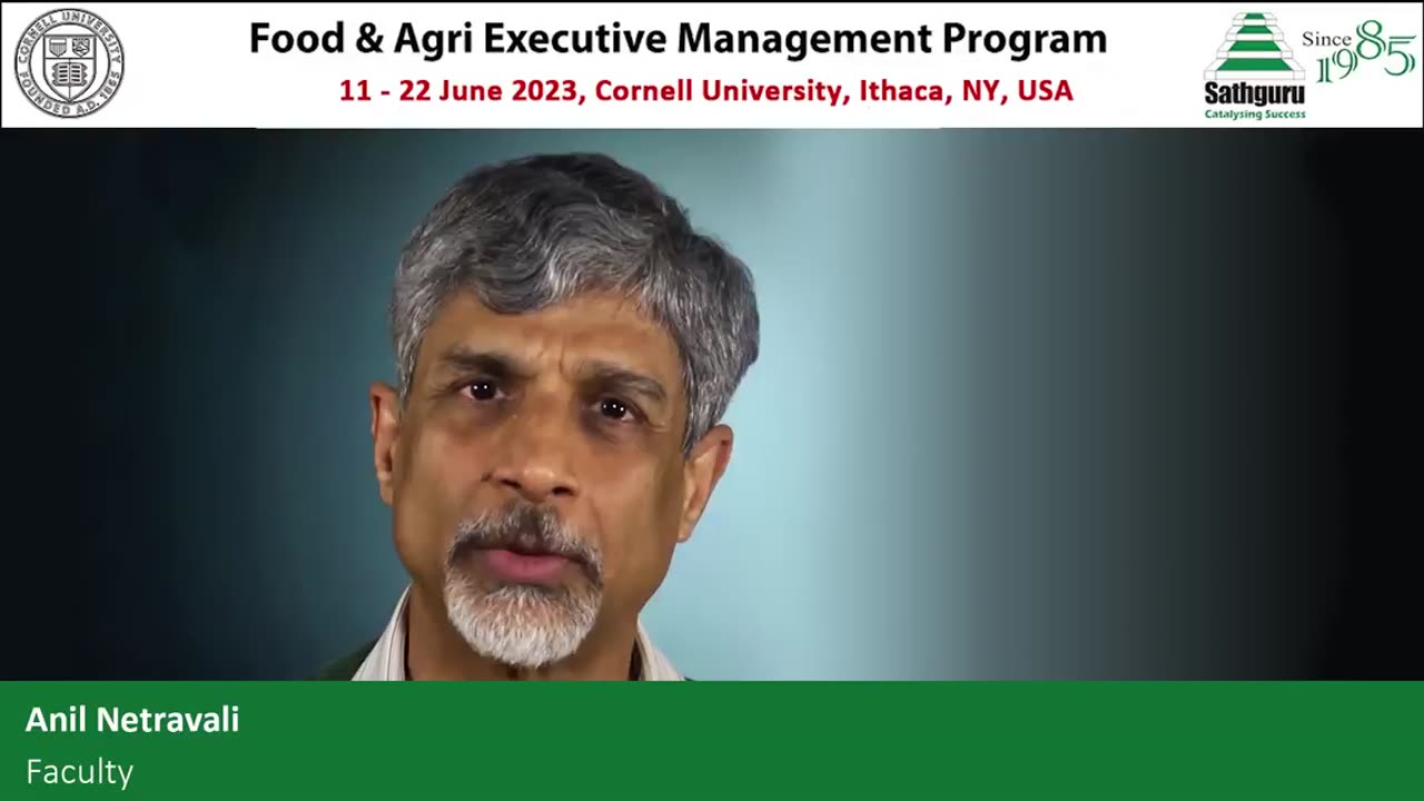 Cornell Sathguru Food and Agri Executive Management Program - AMP 2023