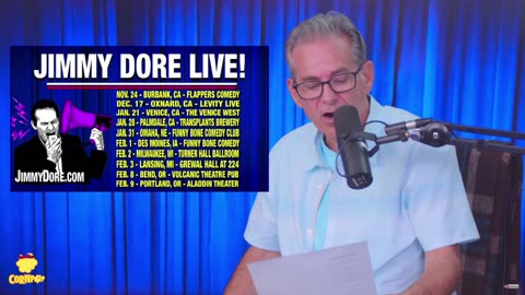 Upcoming JIMMY DORE dates, Greens (not the type you're thinking) and soft sheets!