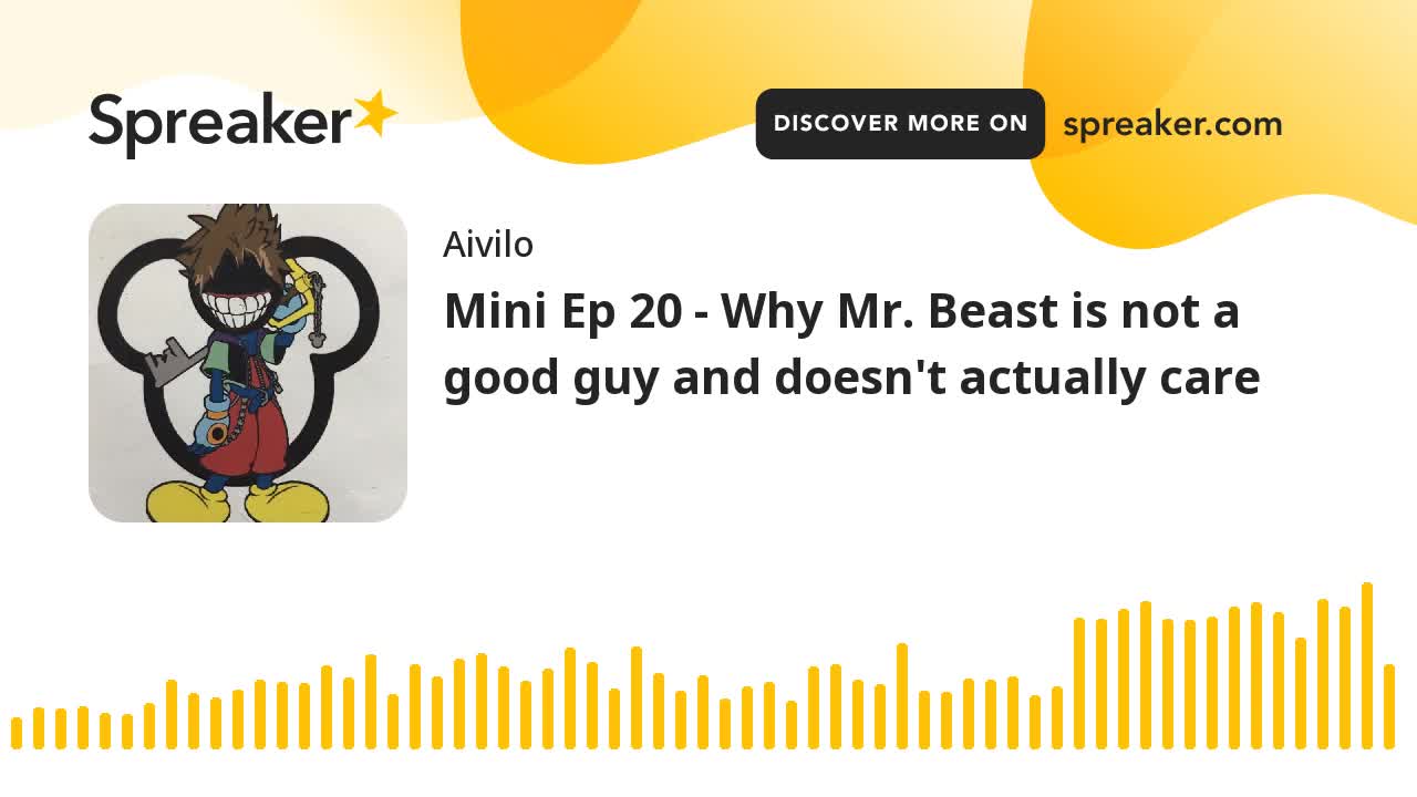 Mini Ep 20 - Why Mr. Beast is not a good guy and doesn't actually care