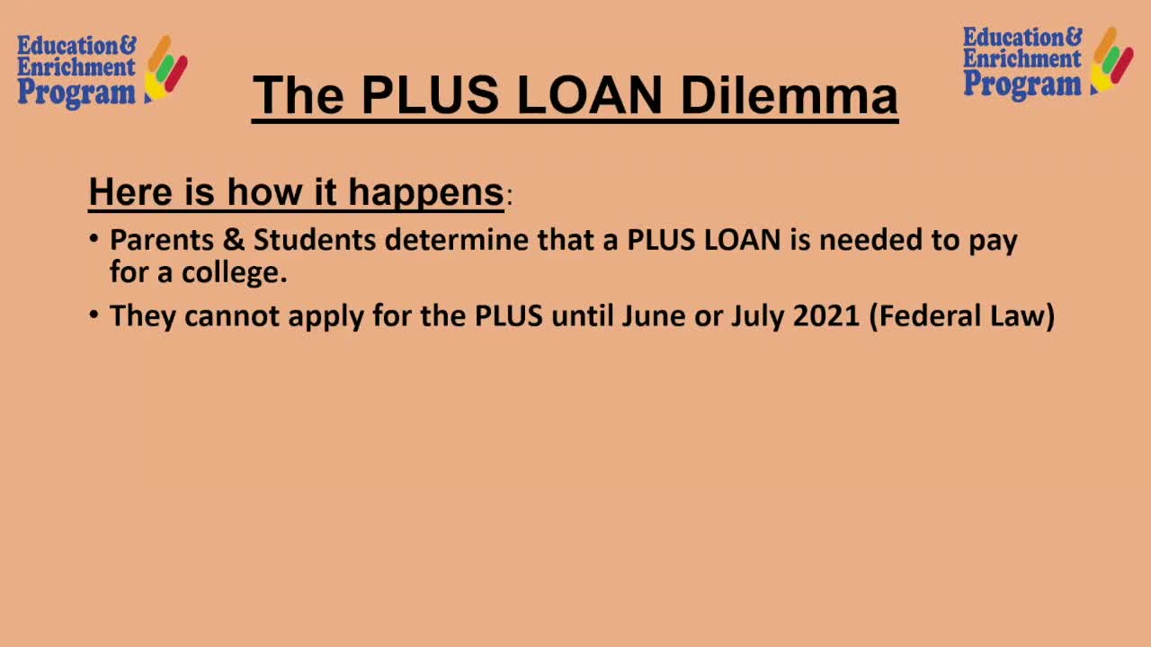 Jumpstart Meeting | Plus Loans and Admission Acceptance